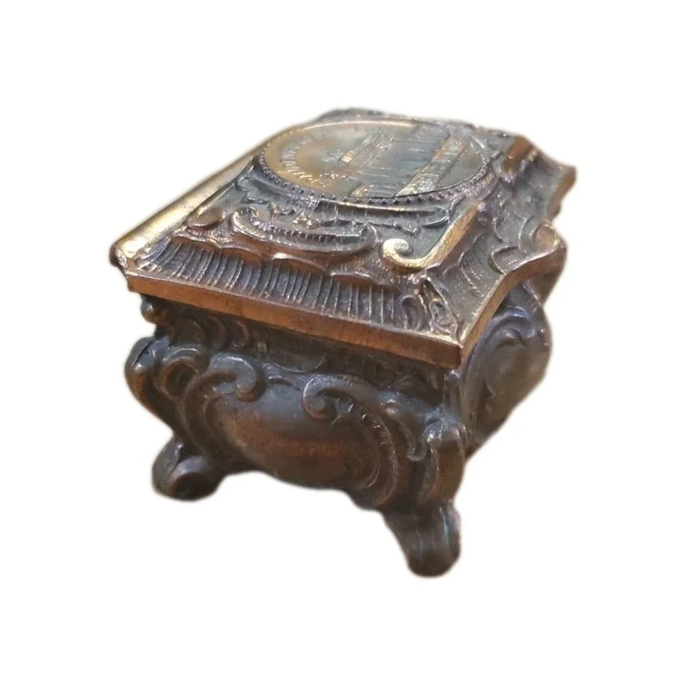 Berlin‎ Brandenburger Tor Copper Trinket Box Paperweight Souvenir